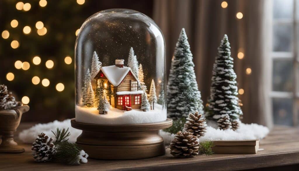 DIY Mason jar snow globes