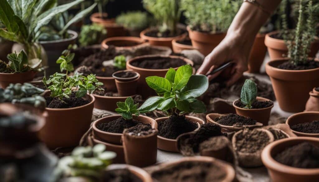 choosing the right pot and soil for indoor plants