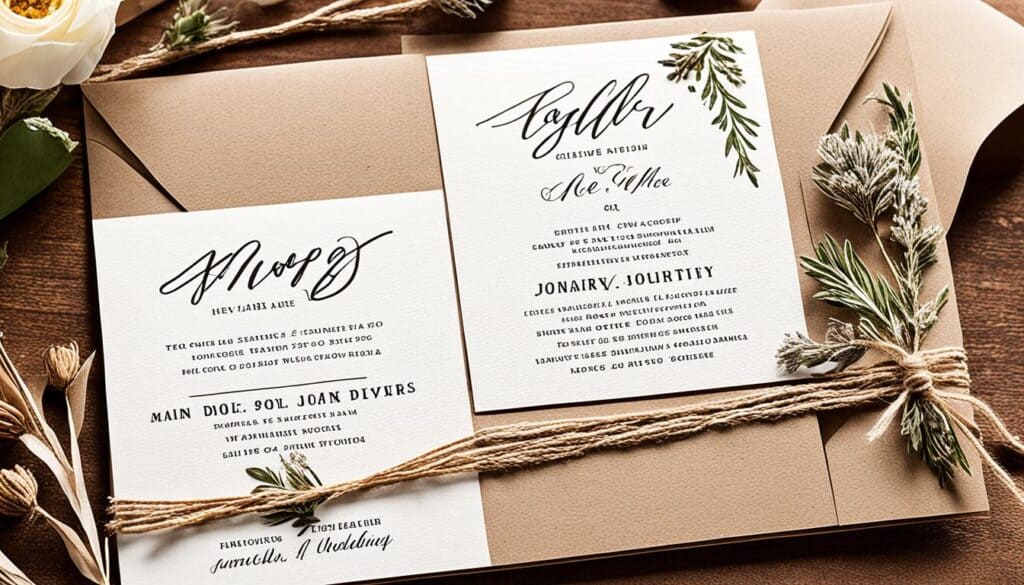 eco-friendly wedding invitations
