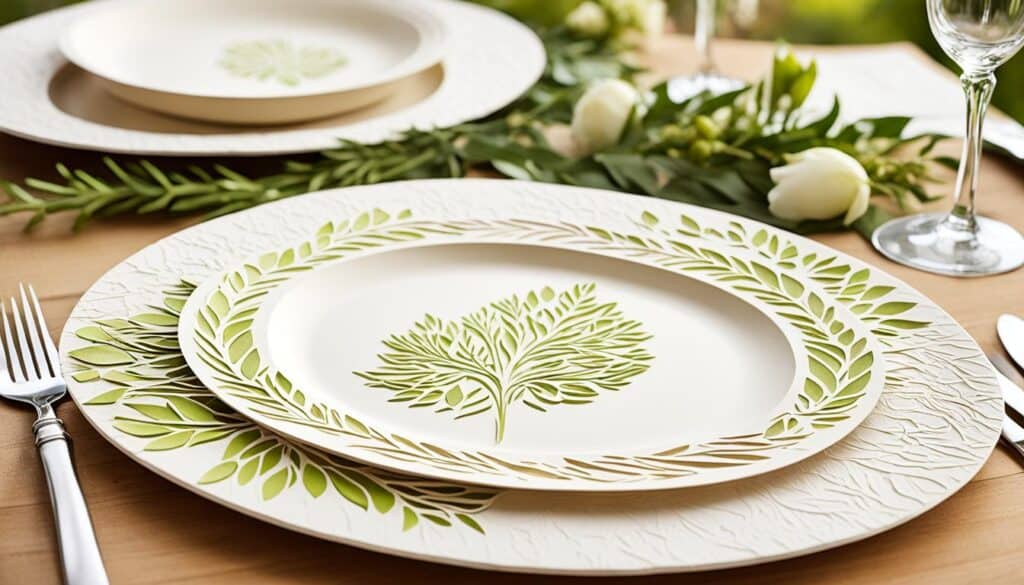eco friendly wedding plates