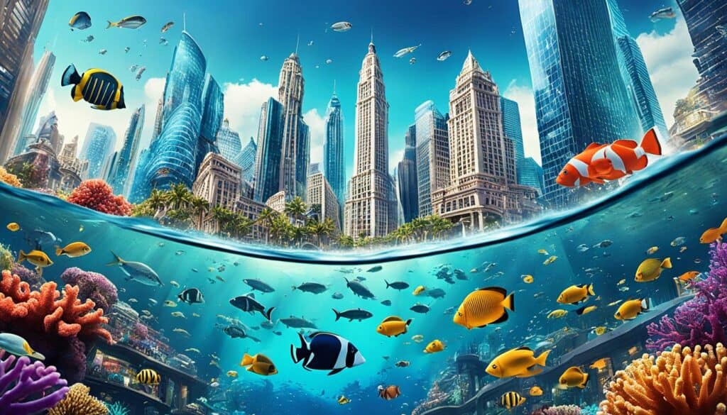 Economic growth in underwater cities