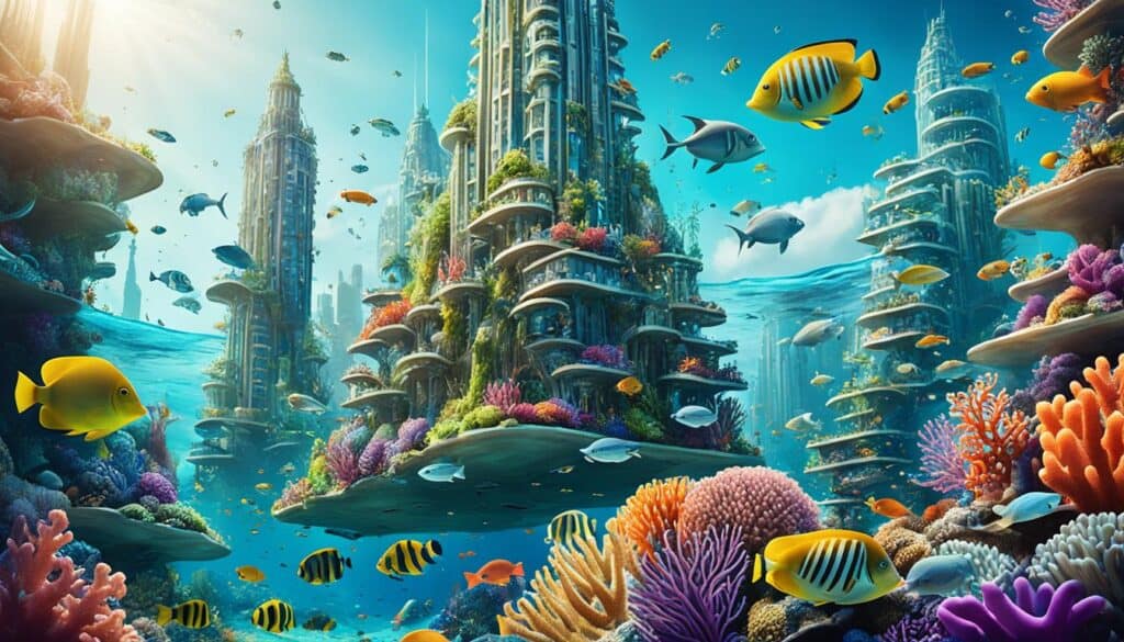 Futuristic Underwater City Concept