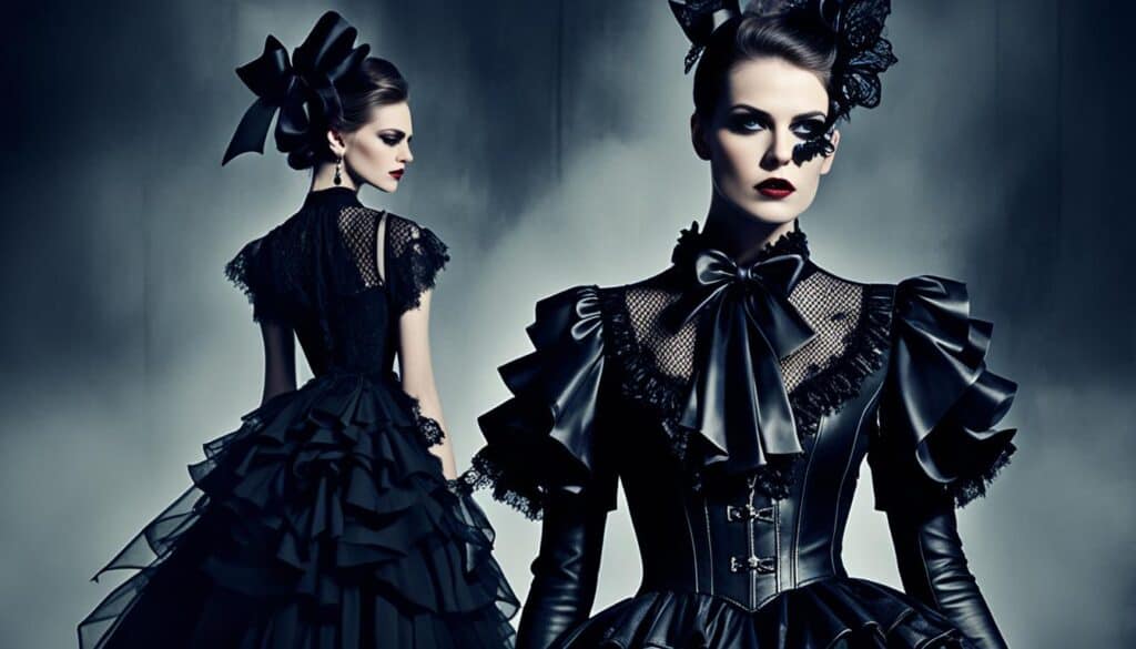 gothic bow and frills fashion trend