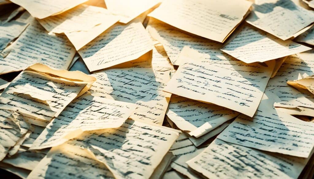 Handwritten letters as historical documents
