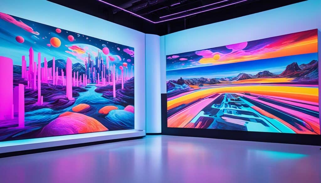 VR art gallery display