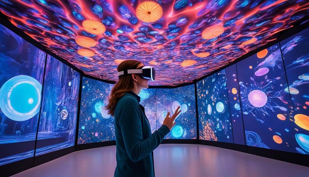 Virtual reality art gallery tour