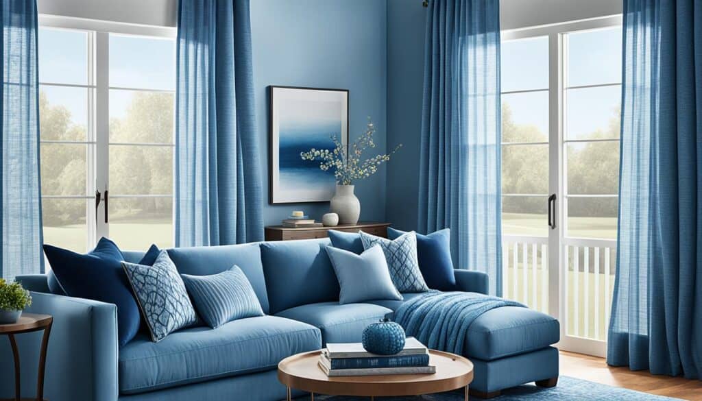 blue in interior design