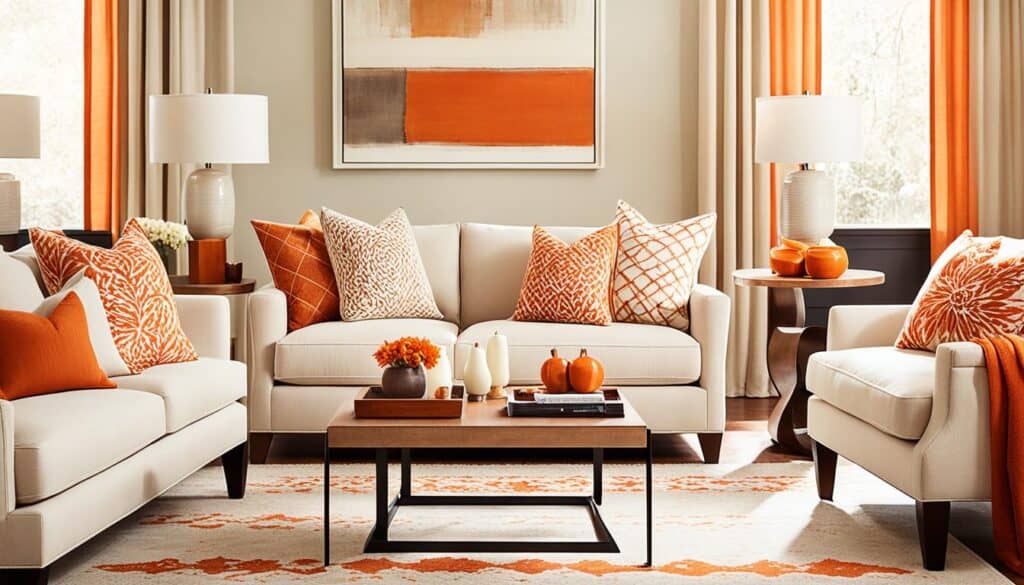 orange in interior design