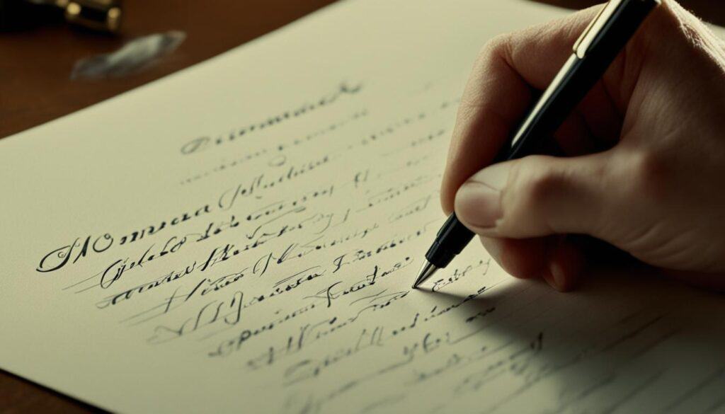 personalized handwritten letter