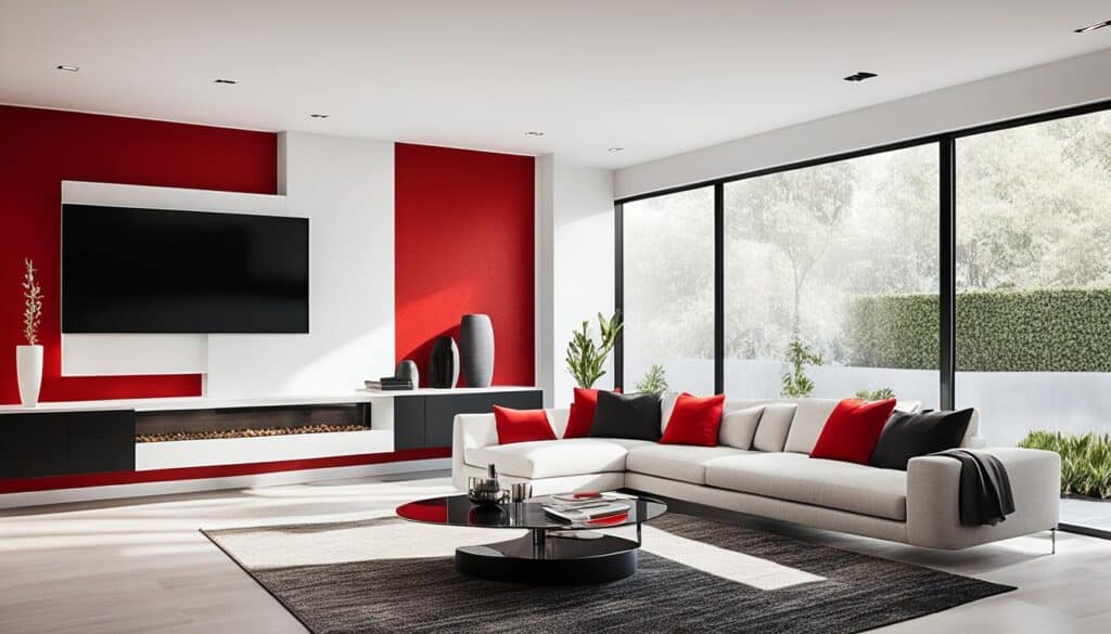 red in home decor