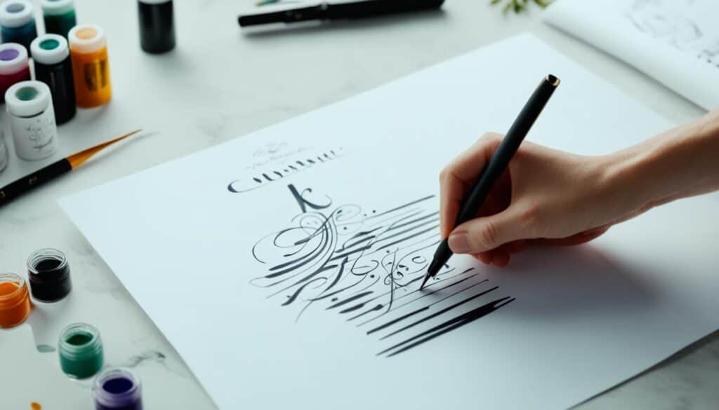 learning calligraphy