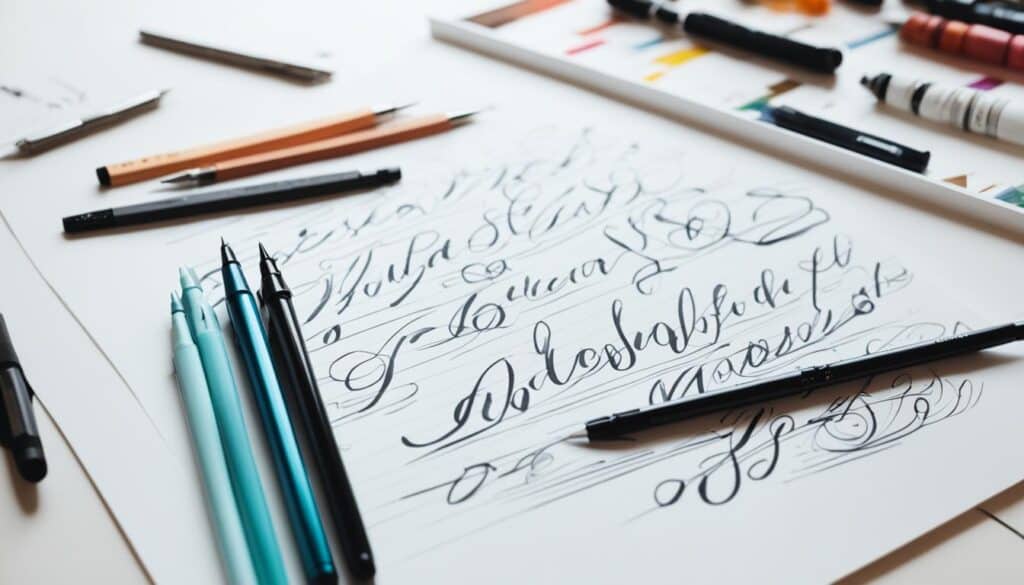 tools for modern calligraphy