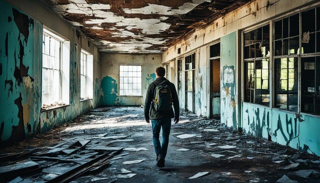 exploring abandoned buildings