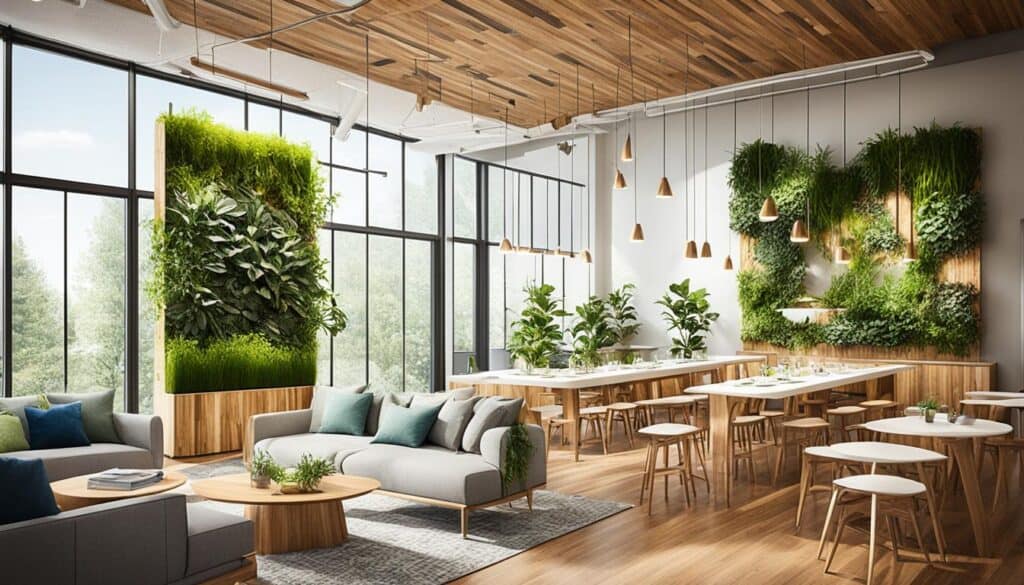 sustainable biophilic design interior