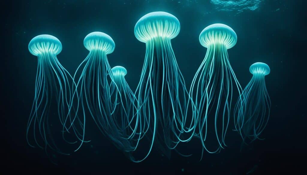 Bioluminescent sea creatures