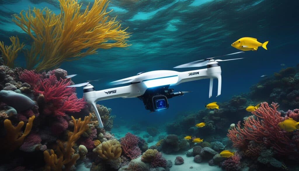 Underwater drones for ocean exploration