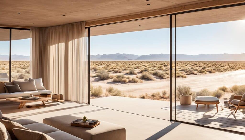 Desert eco-lodges and accommodations