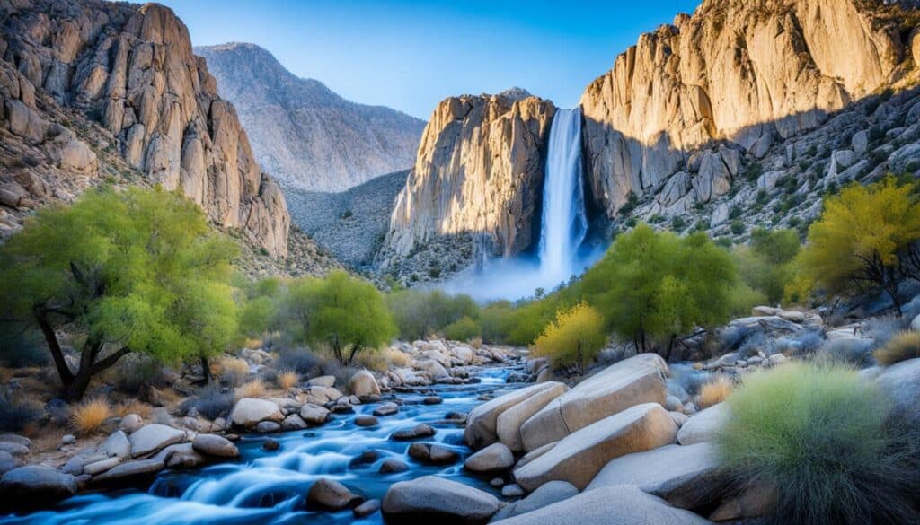 Tahquitz Falls, a stunning desert water feature